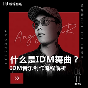 什么是IDM舞曲?IDM音乐制作流程解析|蝙蝠电音公开课回放