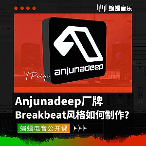 Anjunadeep厂牌Breakbeat风格如何制作?| 蝙蝠电音公开课